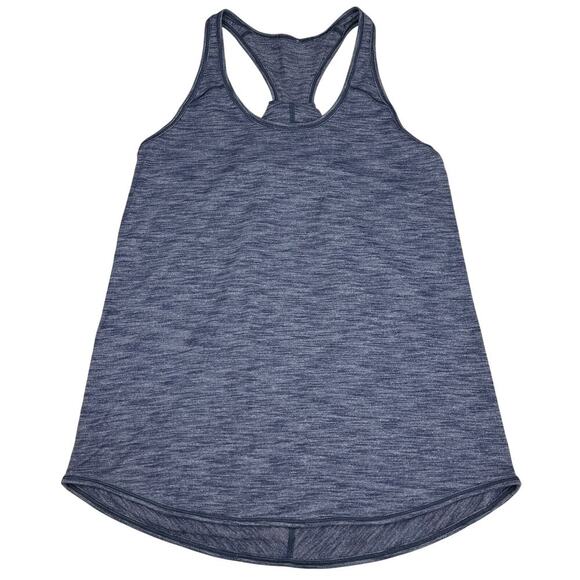 LULULEMON Essential Tank Sz 4 Heathered Deep Navy - Picture 4 of 6